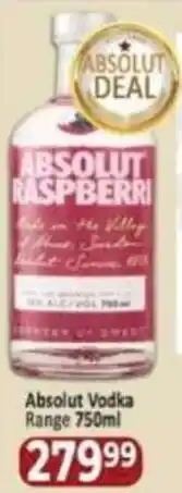 Supa Store Absolut Vodka Range offer