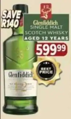Supa Store Glenfiddich single malt scotch whisky offer