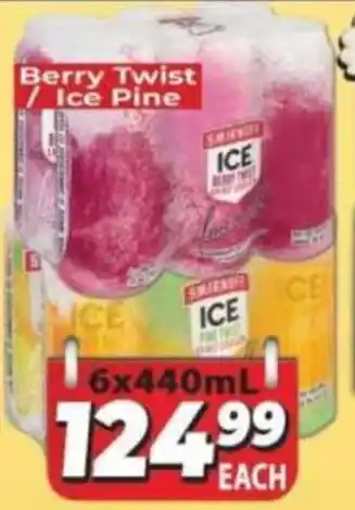 Supa Store Smirnoff Berry Twist/ Ice Pine offer