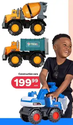 PEP Construction cars offer