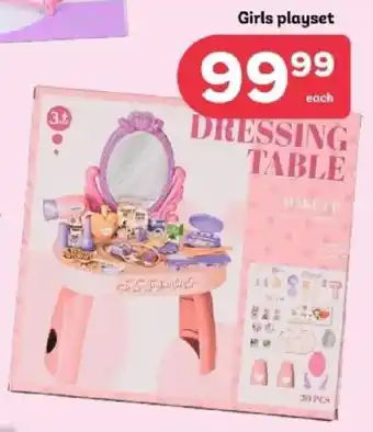 PEP Girls playset offer