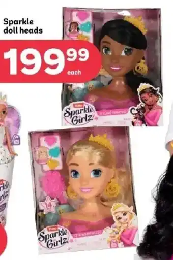 PEP Sparkle doll heads offer