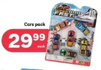 PEP Cars pack offer