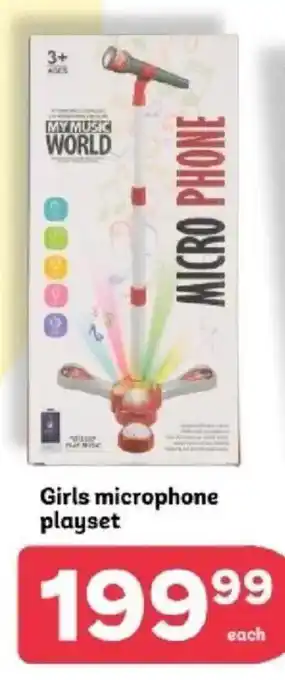 PEP Girls microphone playset offer