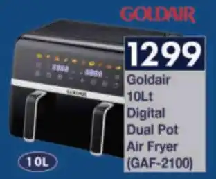President Hyper Goldair Digital Dual Pot Air Fryer offer