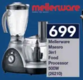 President Hyper Mellerware Maesro 3in1 Food Processor 500W offer