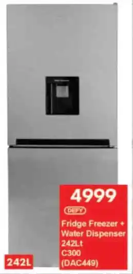President Hyper Defy Fridge Freezer + Water Dispenser C300 offer