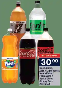 President Hyper Coca-Cola Zero/ Light Taste/ No Caffeine/ Fanta Zero/ Sprite Zero/ Stoney Zero offer