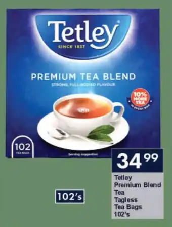 President Hyper Tetley Premium Blend Tea Tagless Tea Bags offer