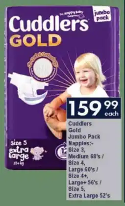 President Hyper Cuddlers Gold Jumbo Pack Nappies offer