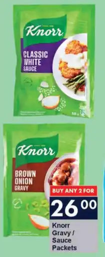 President Hyper Knorr Gravy/ Sauce Packets offer