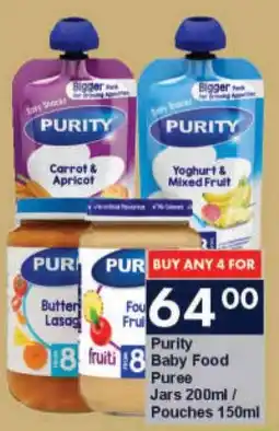 President Hyper Purity Baby Food Puree Jars/ Pouches offer