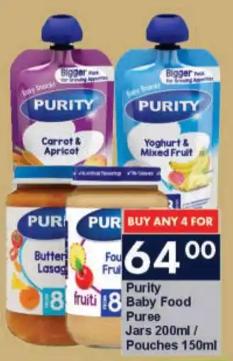 President Hyper Purity Baby Food Puree Jars/ Pouches offer
