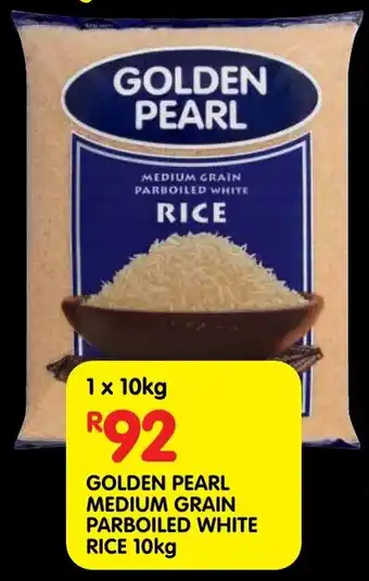 Golden pearl medium grain parboiled white rice