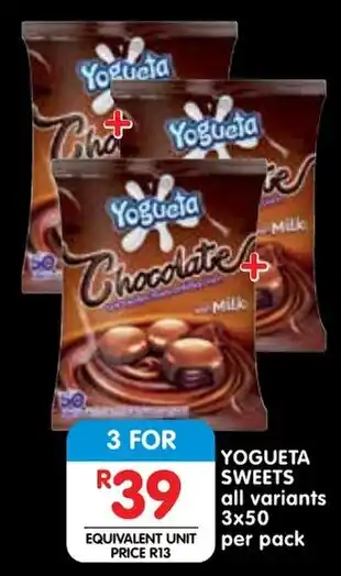 Shoprite Yogueta sweets offer