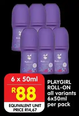 Shoprite Playgirl Roll-on offer