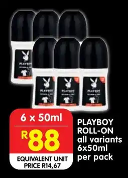 Shoprite Playboy Roll-on offer