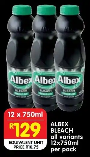 Shoprite Albex bleach offer