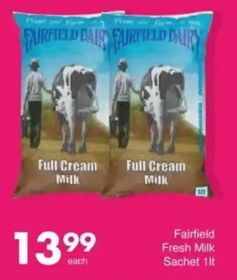 Save Hyper Fairfield Fresh Milk Sachet offer