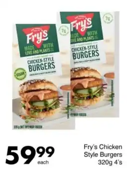 Save Hyper Fry's Chicken Style Burgers offer