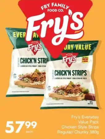 Save Hyper Fry's Everyday Value Pack Chicken Style Strips Regular/ Chunky offer