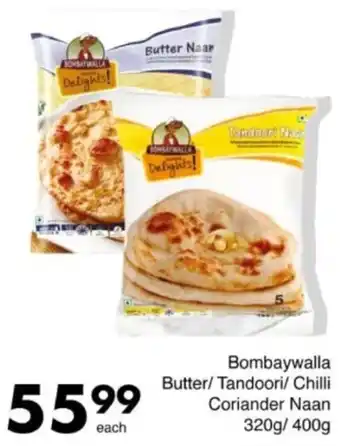 Save Hyper Bombaywalla Butter/ Tandoori/ Chilli Coriander Naan offer