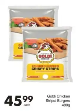 Save Hyper Goldi Chicken Strips/ Burgers offer