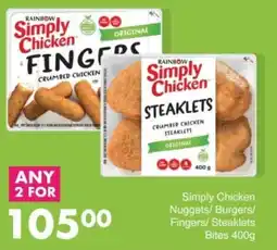 Save Hyper Simply Chicken Nuggets/ Burgers/ Fingers/ Steaklets Bites offer