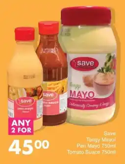 Save Hyper Save Tangy Mayo/ Peri Mayo/ Tomato Suace offer