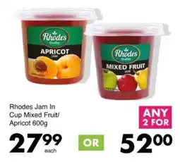 Save Hyper Rhodes Jam In Cup Mixed Fruit/ Apricot offer