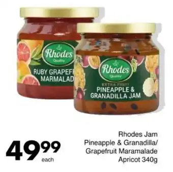 Save Hyper Rhodes Jam Pineapple & Granadilla/ Grapefruit Maramalade Apricot offer