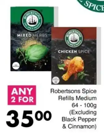Save Hyper Robertsons Spice Refills Medium offer