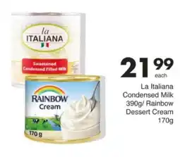Save Hyper La Italiana Condensed Milk/ Rainbow Dessert Cream offer