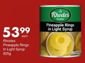 Save Hyper Rhodes Pineapple Rings in Light Syrup offer