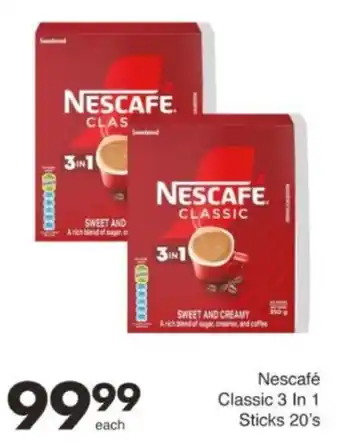 Save Hyper Nescafé Classic 3 In 1 Sticks offer