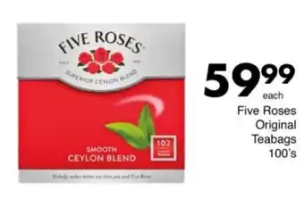 Save Hyper Five Roses Original Teabags offer