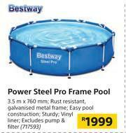 Builders Warehouse Bestway Power Steel Pro Frame Pool-3.5m x 760mm offer