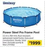 Builders Warehouse Bestway Power Steel Pro Frame Pool-3.5m x 760mm offer