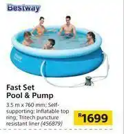 Builders Warehouse Bestway Fast Set Pool & Pump-3.5m x 760mm offer