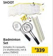 Builders Warehouse Shoot Badminton Set offer