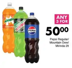 Save Hyper Pepsi Regular/ Mountain Dew/ Mirinda offer