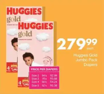 Save Hyper Huggies Gold Jumbo Pack Diapers offer