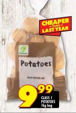 Shoprite CLASS 1 POTATOES 1kg bag offer