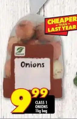 Shoprite CLASS 1 ONIONS 1kg bag offer