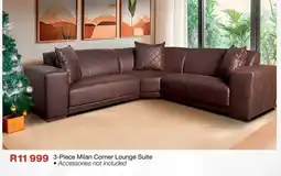 OK Furniture 3-Piece Milan Corner Lounge Suite offer