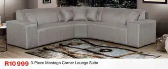 OK Furniture 3-Piece Montego Corner Lounge Suite offer