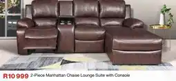 OK Furniture 2-Piece Manhattan Chaise Lounge Suite with Console offer