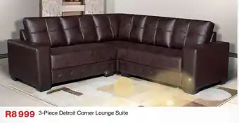 OK Furniture 3-Piece Detroit Corner Lounge Suite offer