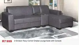 OK Furniture 2-Division Tracy Corner Chaise Lounge Suite with Console offer