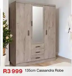 OK Furniture 135cm Cassandra Robe offer